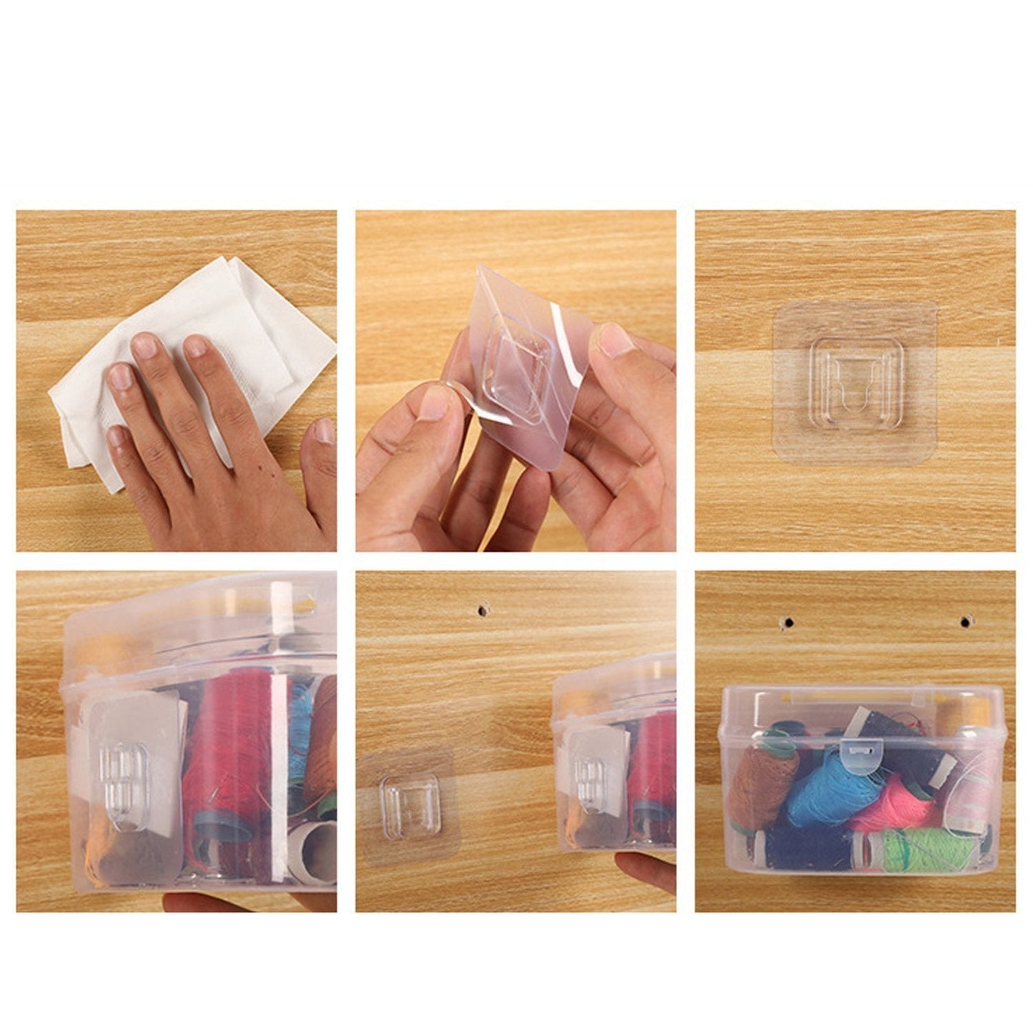 Heavy duty adhesive hooks, 20-pack, perfect for organizing and storage. adhesive wall hooks, self adhesive hooks, heavy duty hooks, plastic wall hooks, reusable wall hooks, no drill hooks, transparent wall hooks, waterproof hooks