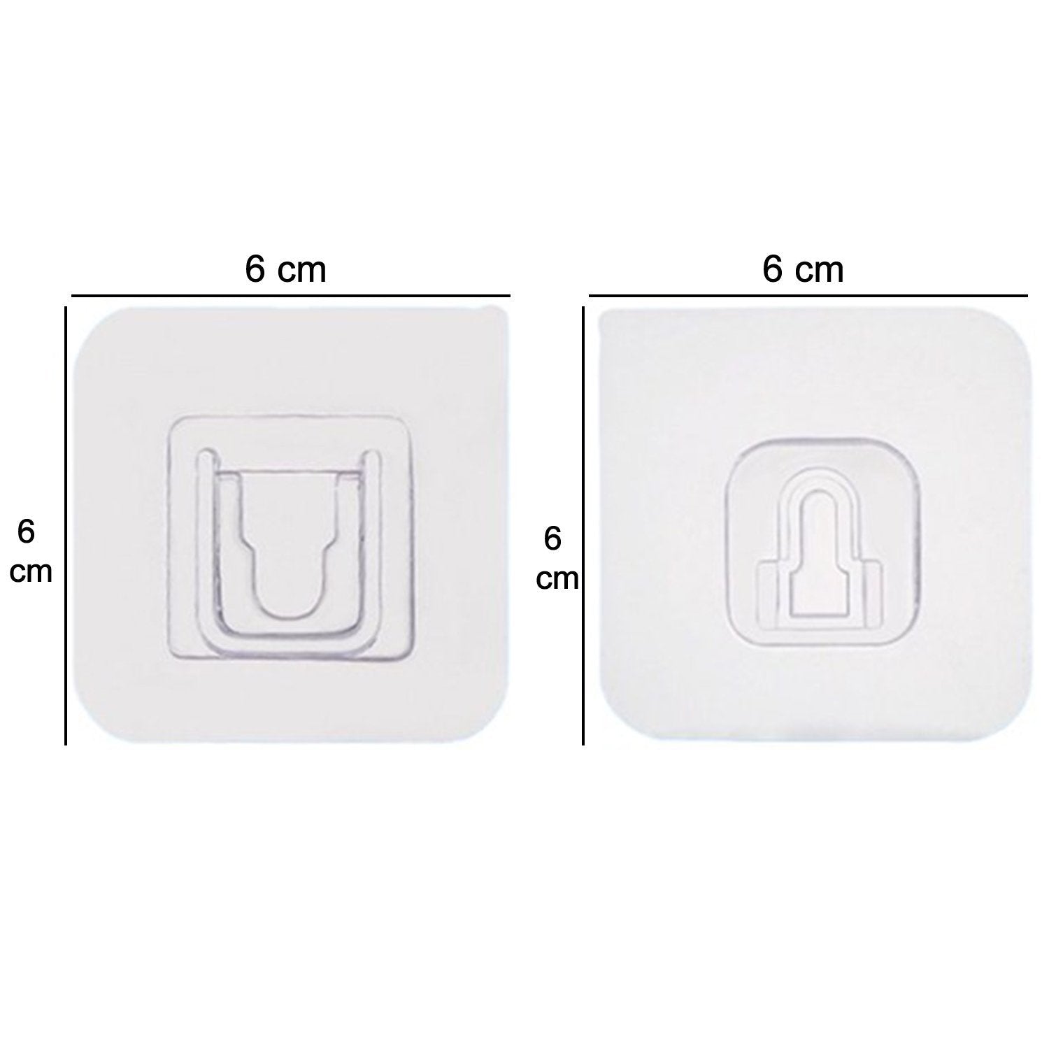 Heavy duty adhesive hooks, 20-pack, suitable for various hanging needs. adhesive wall hooks, self adhesive hooks, heavy duty hooks, plastic wall hooks, reusable wall hooks, no drill hooks, transparent wall hooks, waterproof hooks