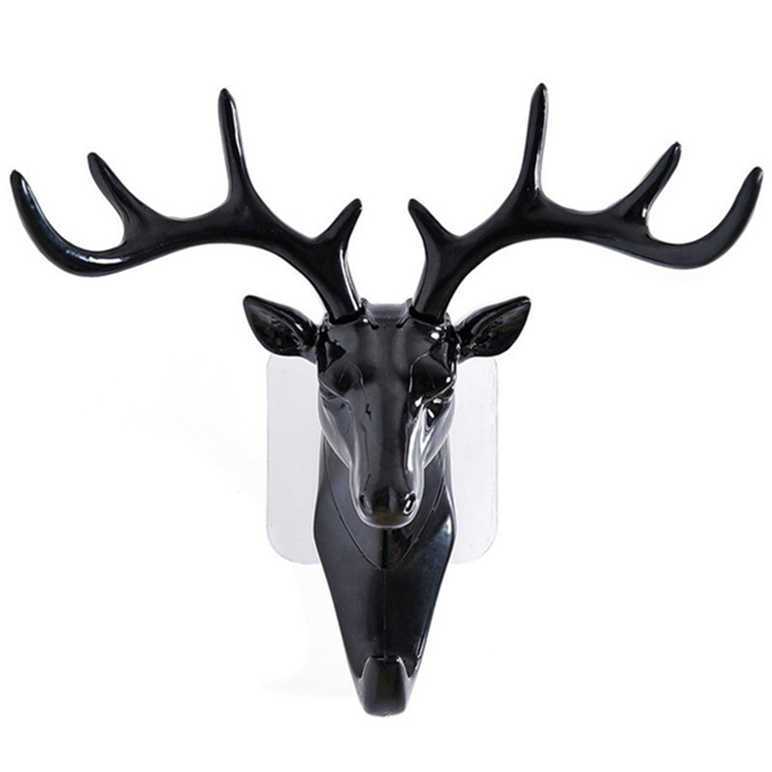 Self-adhesive deer head wall hook for hanging items. deer head wall hook, self adhesive hanger hook, wall mount hook, decorative wall hanger, no drill wall hook, deer hook for bag hat, vintage wall hook