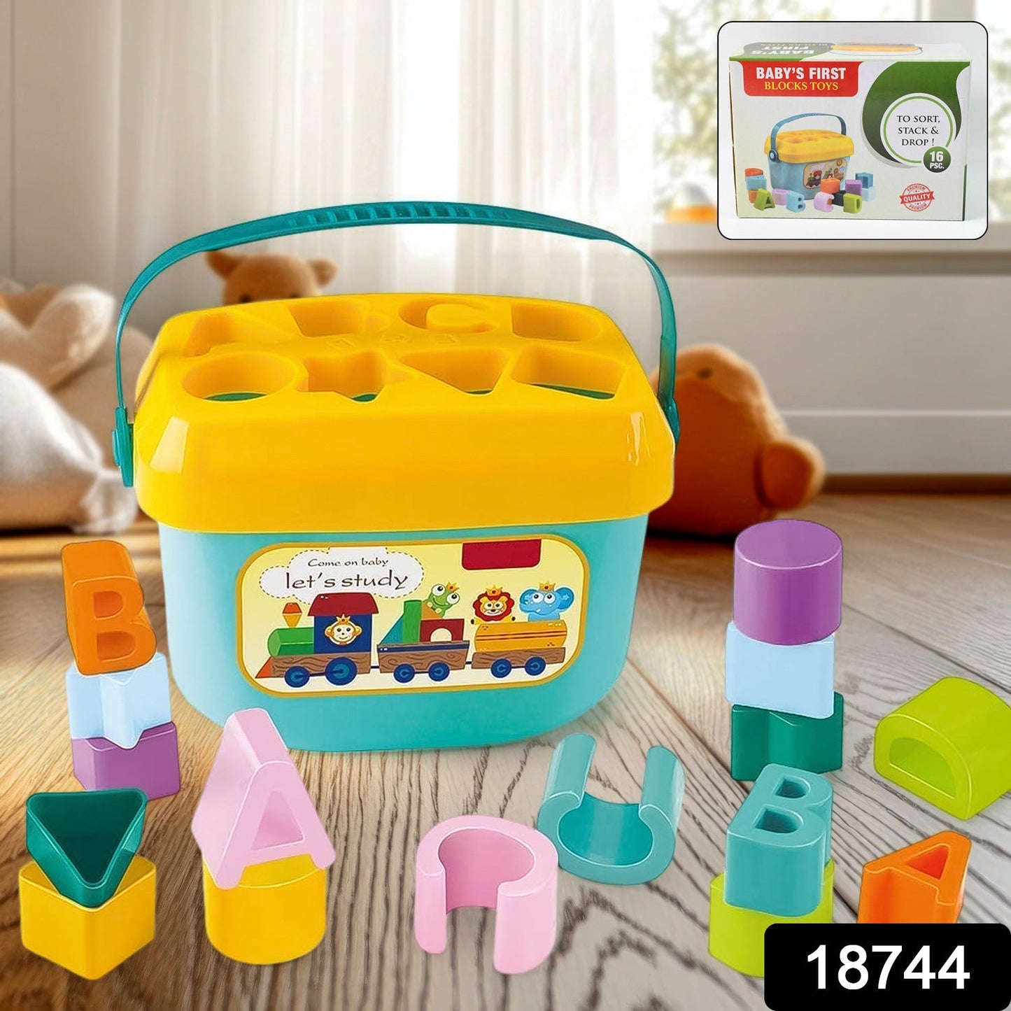 baby learning blocks with shapes and letters, colorful block set for infants and toddlers, safe BPA-free baby block set, baby toy blocks for early education, ABC blocks and shape sorters for toddlers, developmental toys for 1 year old babies