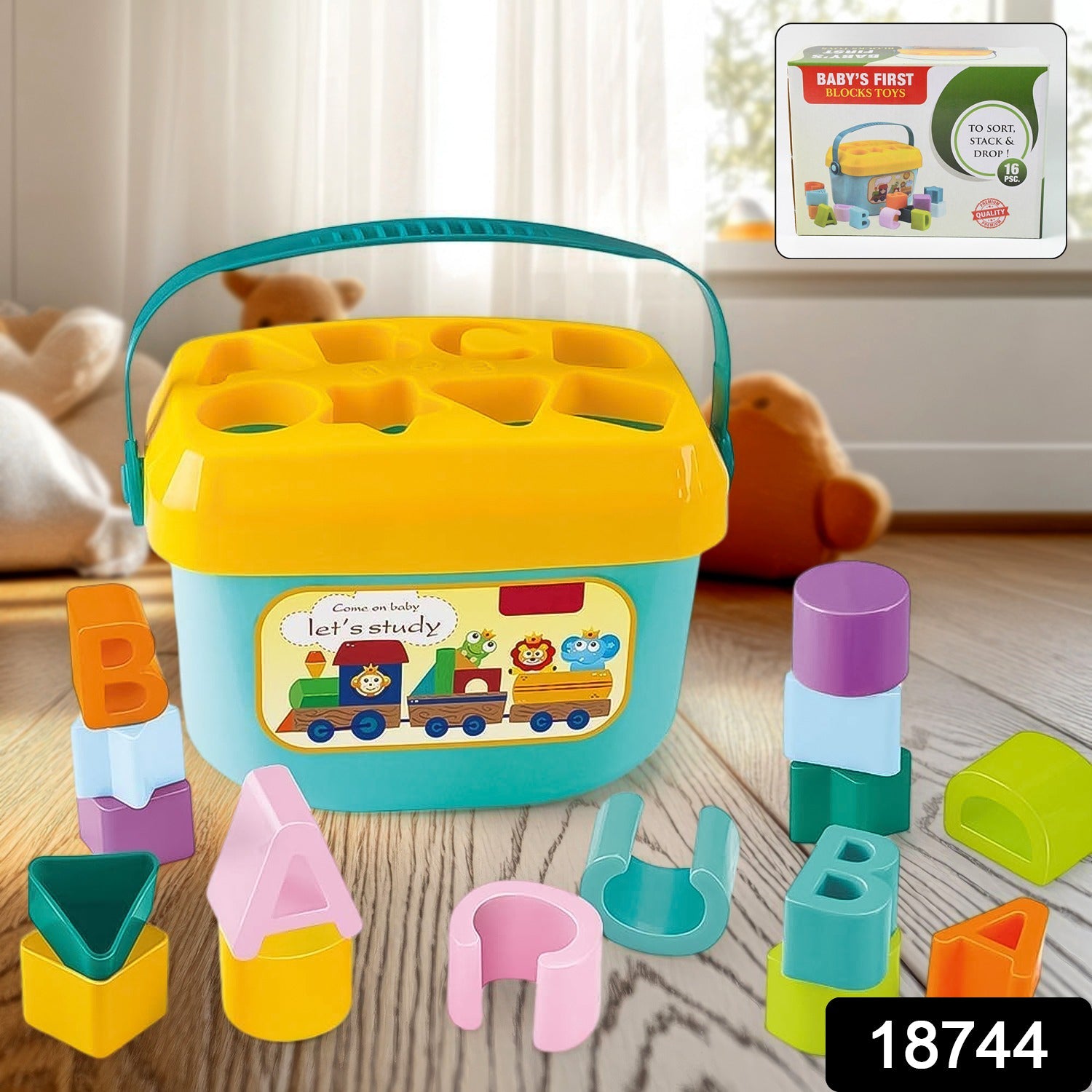 baby learning blocks with shapes and letters, colorful block set for infants and toddlers, safe BPA-free baby block set, baby toy blocks for early education, ABC blocks and shape sorters for toddlers, developmental toys for 1 year old babies