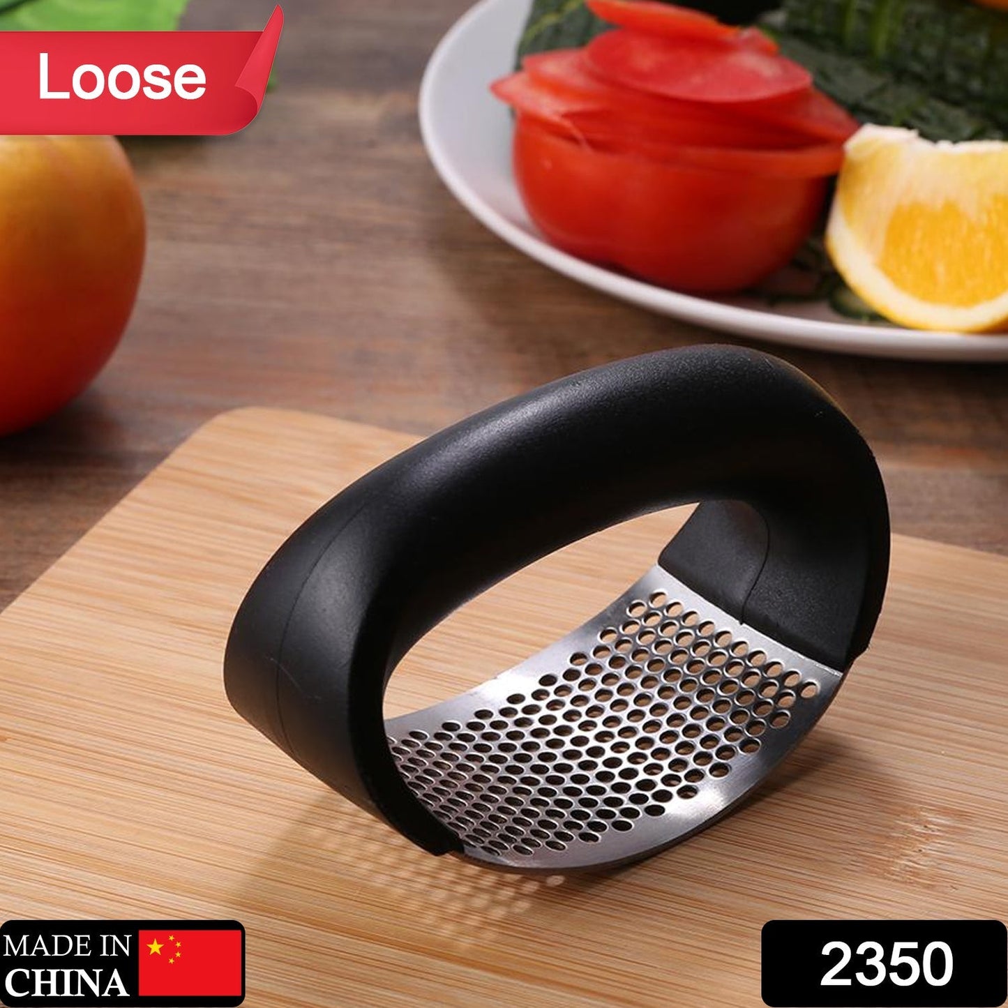 garlic crusher, ginger press, garlic press stainless steel, handheld garlic crusher, garlic ginger tool, garlic peeler, kitchen press tool, easy garlic crusher, garlic mincer, compact garlic press