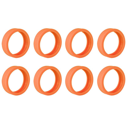 8 pc silicone luggage wheel covers noise reducing protective set, adjustable silicone wheel protector for spinner suitcase wheels
