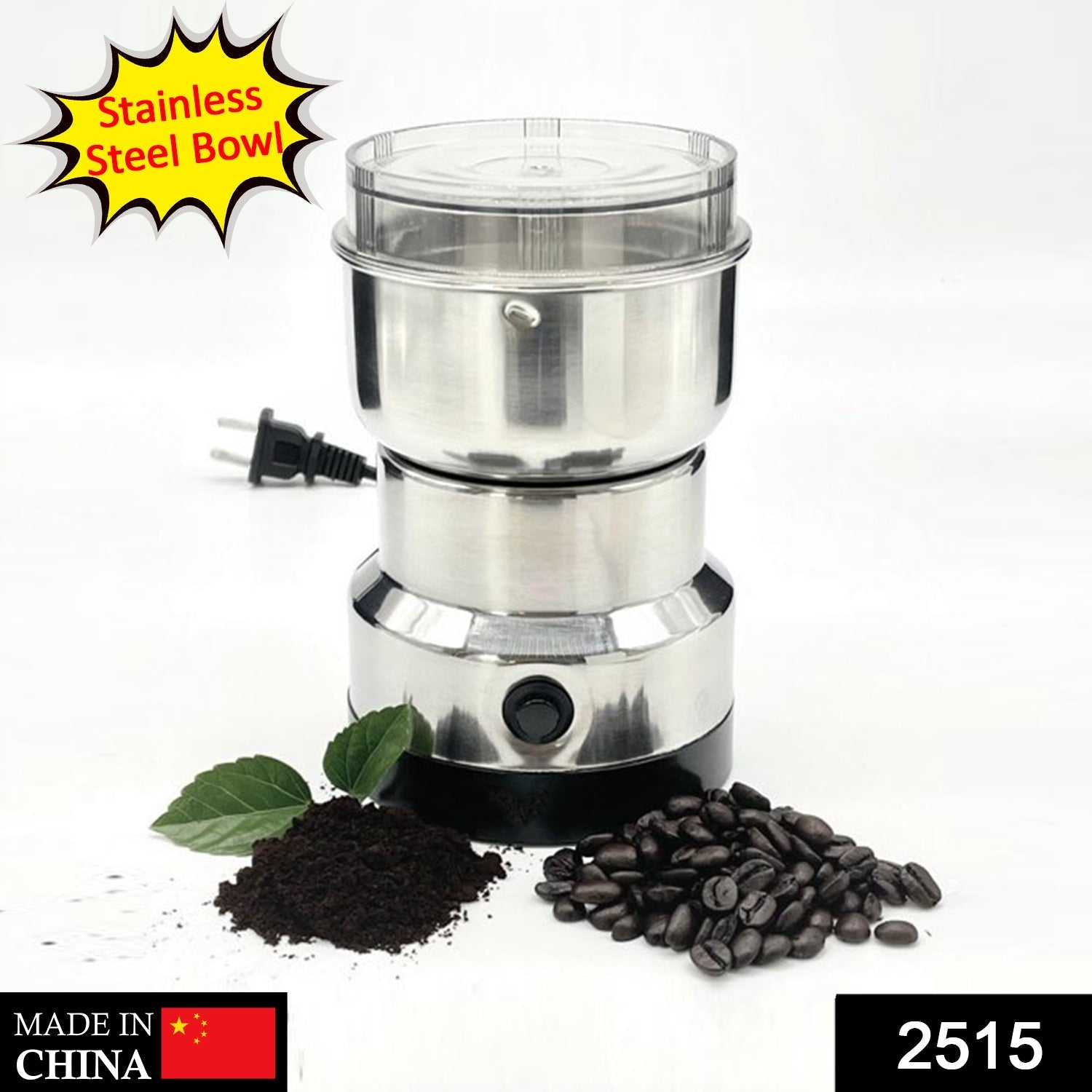 Multifunction mini electric smash machine. mini electric grinder, portable spice grinder, mixer grinder 150W, stainless steel grinder, dry masala grinder, coffee bean grinder, compact kitchen grinder