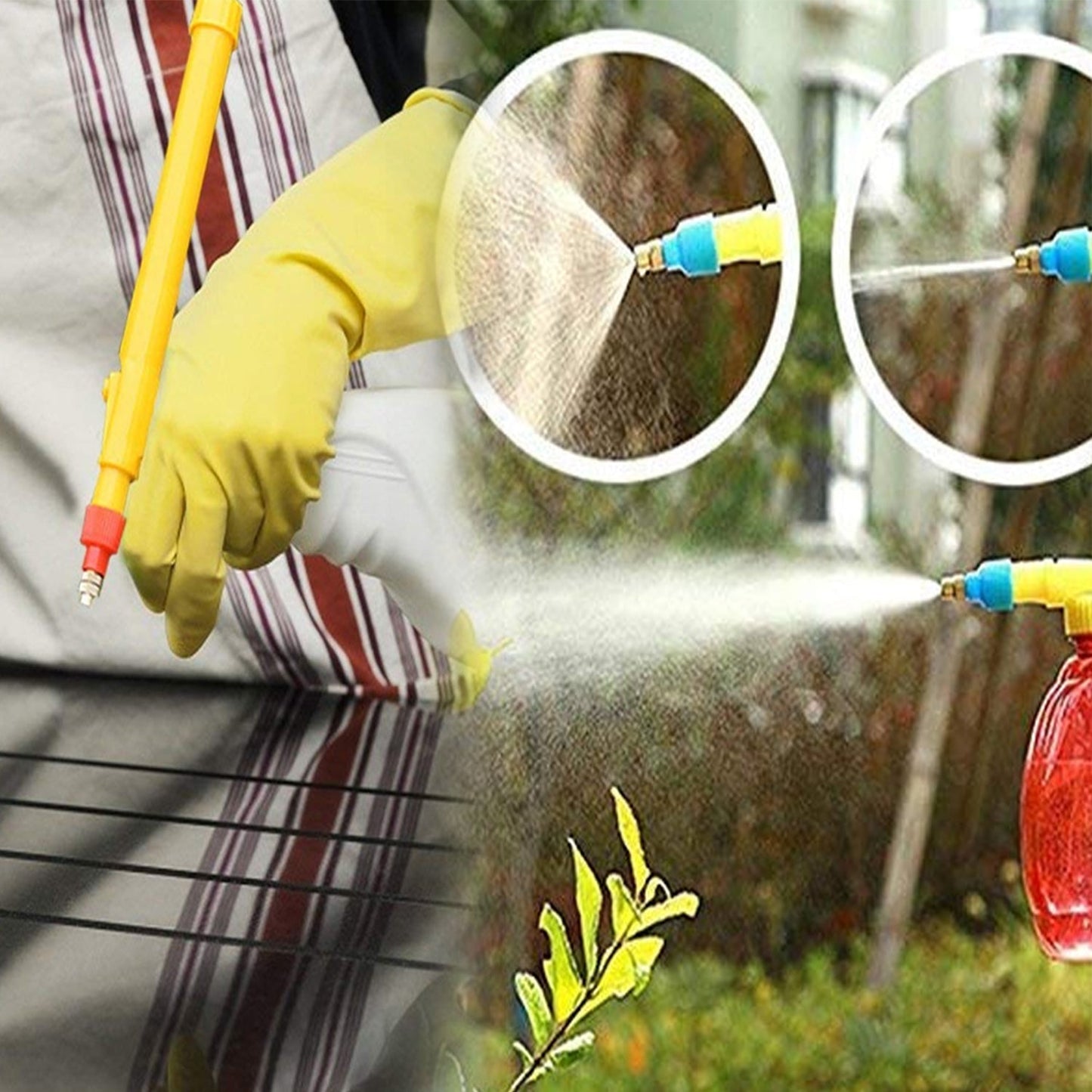 Adjustable sprayer for plants and car wash. adjustable nozzle sprayer, brass gardening sprayer, bottle spray connector, car wash handheld sprayer, garden spray tool, pump sprayer for plants