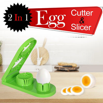 Egg cutter/slicer with various segment options. egg slicer, stainless steel egg cutter, 2-in-1 egg slicer, kitchen egg cutter, mushroom slicer, egg cutter for salad, egg slicer for sandwich