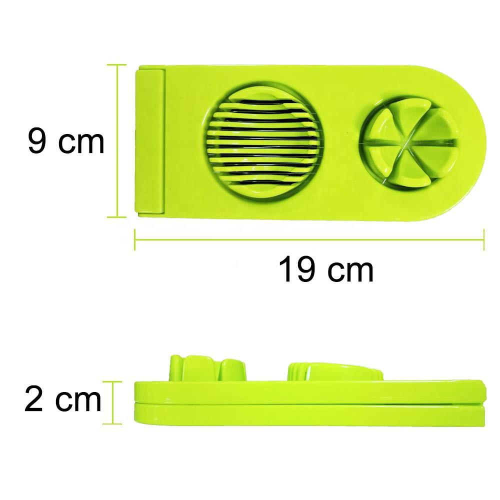 Egg slicer with segmented cutting functionality. egg slicer, stainless steel egg cutter, 2-in-1 egg slicer, kitchen egg cutter, mushroom slicer, egg cutter for salad, egg slicer for sandwich
