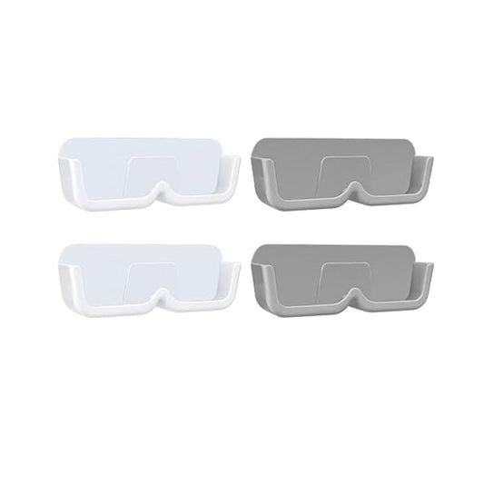 wall mounted sunglasses holder set, adhesive eyewear organizer for wall, 4 pc sunglasses hanger for home, sunglass storage hooks for wall,