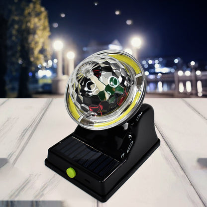 disco light for party, solar party light India, LED rotating disco light, solar powered decorative light, colorful light for celebration,