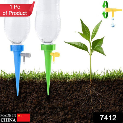 plant watering spikes, self watering spikes, drip irrigation spikes, adjustable watering spikes, self watering dripper, plant dripper valve, bottle watering spikes


