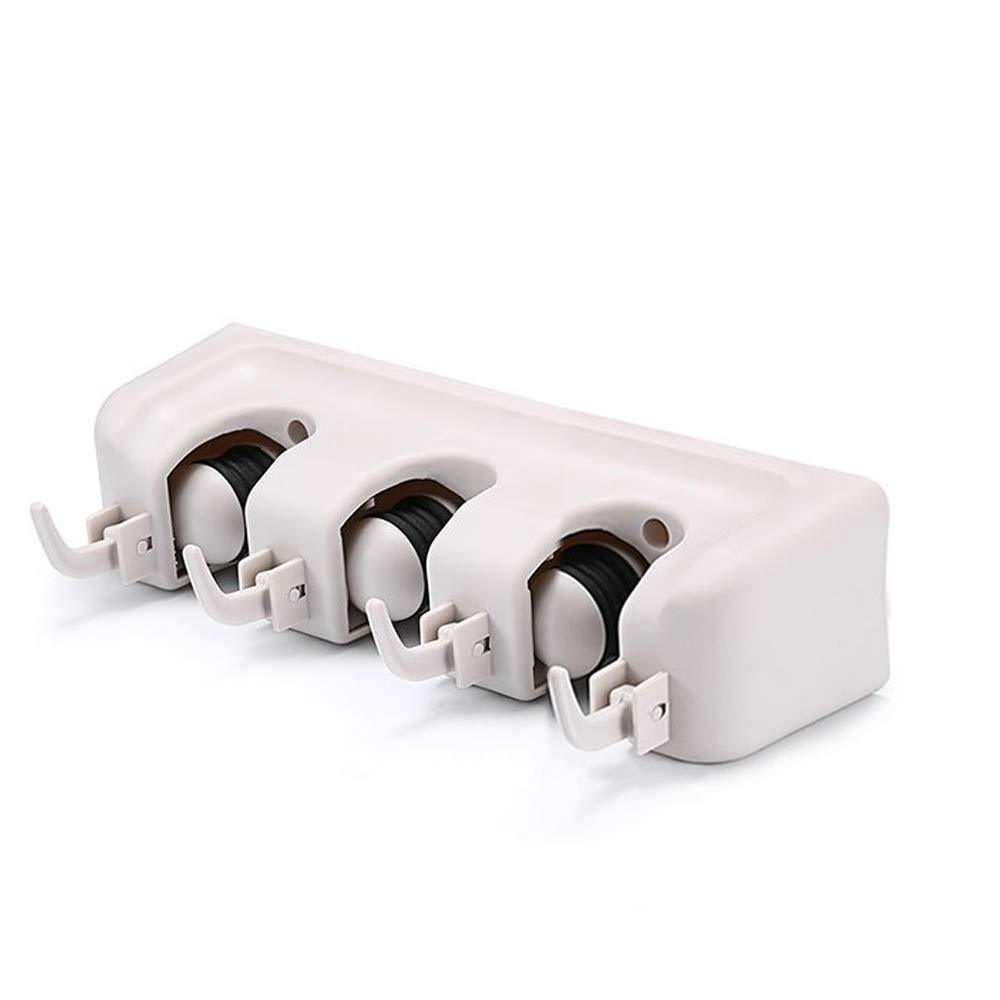 3-layer holder for mop and broom, space-saving. wall mop holder, broom organizer rack, kitchen cleaning tool holder, garden tool hanger, garage mop rack, multipurpose wall mount holder