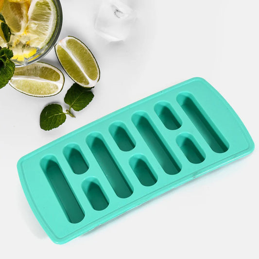 2 Pc fancy plastic ice tray with smooth edges and compact design