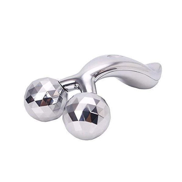 Facial massager with 3D roller action. 3D face roller, face massager for women, solar microcurrent roller, skin tightening tool, facial massage roller, y-shaped face massager