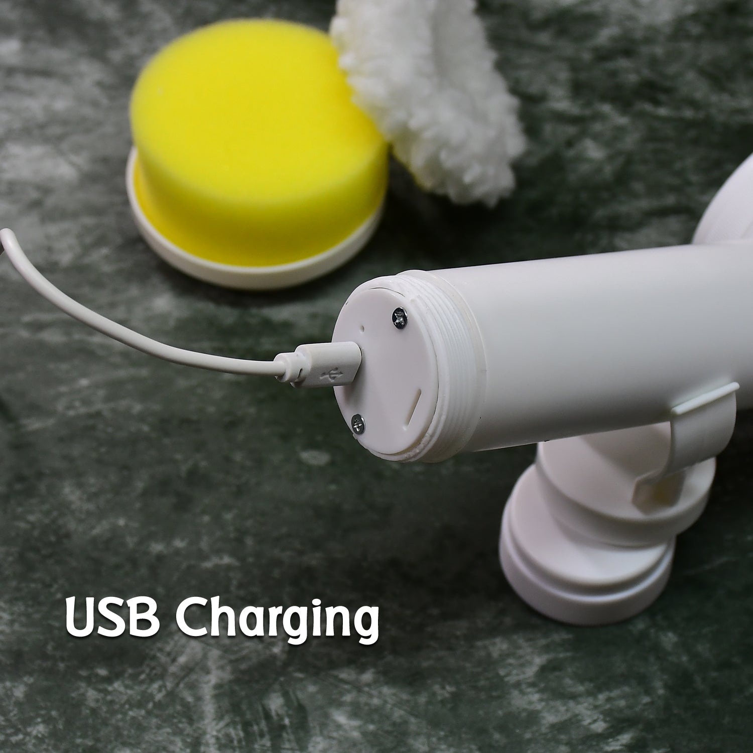 multipurpose spin scrubber for home cleaning, electric brush with replaceable heads for bathroom cleaning, spin cleaning tool for floors and walls

