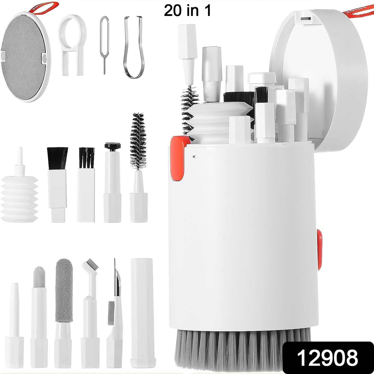 electronic device cleaning brush set for gadgets, multipurpose cleaner kit for phone laptop and camera, tech cleaning kit with microfiber cloth and spray