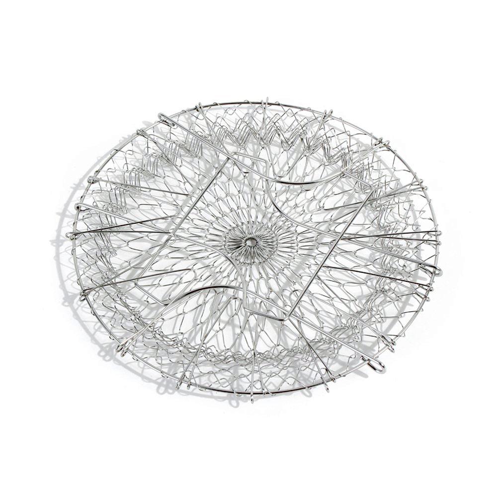 Chef basket for straining, chef basket strainer, foldable strainer basket, stainless steel kitchen basket, 12 in 1 kitchen tool, multiuse chef basket, cooking strainer, boiling basket