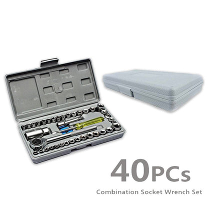 DIY socket repair set, auto repair socket tool kit, mechanic tool set for car and bike, household socket tool box