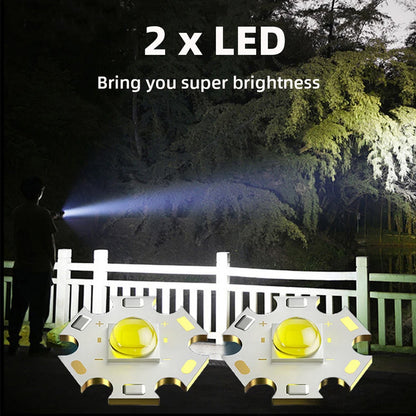 rechargeable mini LED flashlight with power bank India, 3 mode flashlight with USB mobile charging, compact LED torch with power bank function,