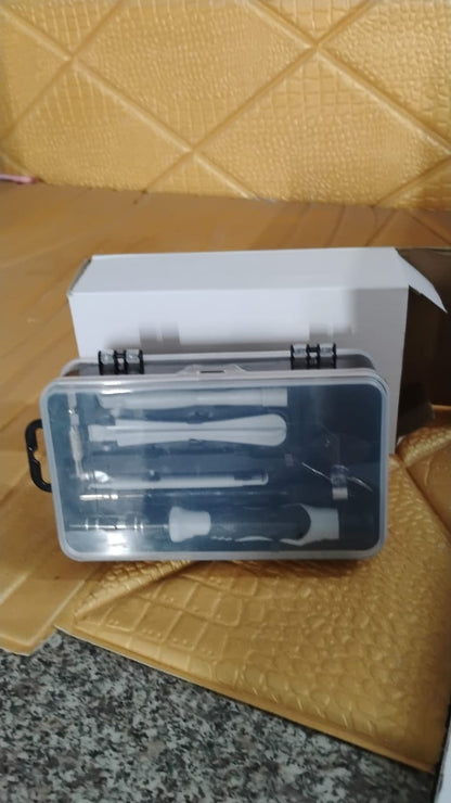 electronic maintenance toolkit for professionals, portable gadget repair kit with handle, screwdriver set for microelectronics repair,