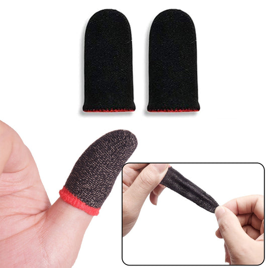 thumb and finger sleeves mobile gaming, anti‑sweat conductive gaming finger sleeves, 4 pair thumb sleeve set for PUBG COD Freefire