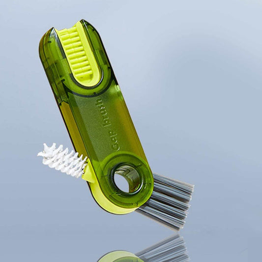 3in1 multifunctional kitchen cleaning brush with three specialized heads