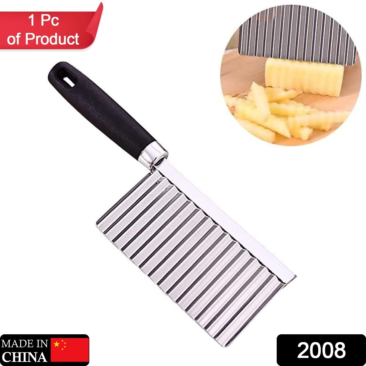 crinkle cutter knife, stainless steel chopper, vegetable slicer wavy blade, french fry cutter, salad chopper tool, potato crinkle cutter, wavy vegetable knife