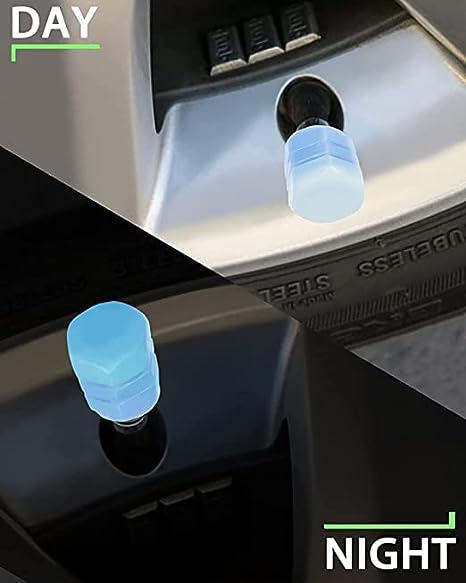 universal tyre valve caps glow, air stem valve caps glow