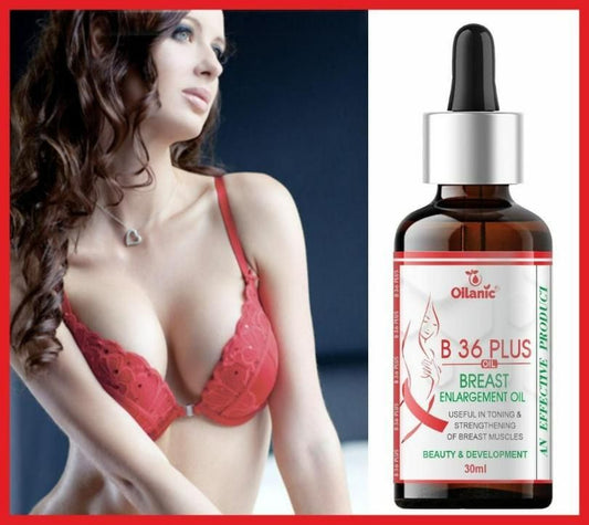 Oilanic Natural B 36 Plus Breast Enlargement Oil 30ml – Herbal Breast Growth & Firming Oil for Women, breast enlargement oil, Oilanic breast enlargement oil, natural breast enhancement oil, breast growth oil for women, herbal breast enlargement oil, 30ml breast enlargement oil, breast firming and lifting oil, oil for breast enhancement, safe breast enlargement oil for all skin types, liquid breast enlargement oil, women’s breast care oil, natural breast oil combo pack, Oilanic natural breast oil, best breas