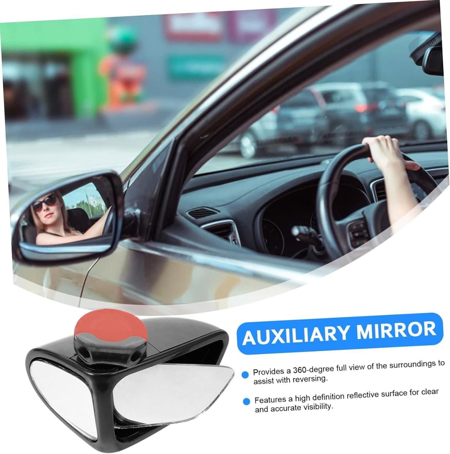  pack of 1 plastic auxiliary rearview mirror for car front, adjustable front rearview mirror for vehicle plastic auto part, car rearview mirror auxiliary adjustable plastic for front, plastic adjustable auxiliary mirror for cars India, auxiliary adjustable front mirror for car pack of 1, car plastic rearview mirror auxiliary adjustable front part