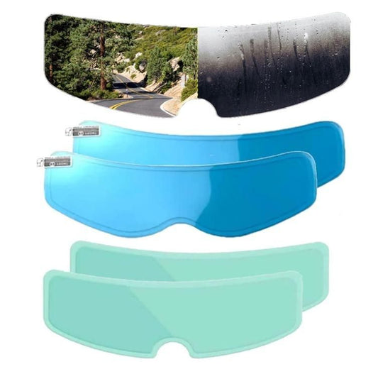 Universal Helmet Shield Anti-Fog Film – Transparent Fog Proof Visor Protector, helmet anti-fog film, universal helmet shield, transparent helmet visor film, anti-fog visor protector, helmet shield replacement, fog proof helmet film, motorcycle helmet visor cover


