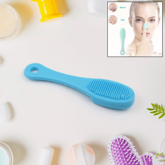 silicone finger face cleansing brush, 2 pc makeup scrubber set gentle facial cleaning, soft silicone finger scrubber multicolor, reusable facial cleansing finger scrubber, silicone facial wash brush set

