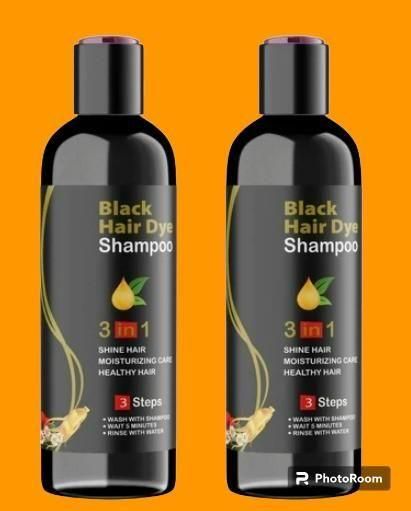 Unisex Instant Black Herbal Hair Dye Shampoo 3 in 1 for Grey Hair Coverage | Pack of 2 (100ml), herbal hair dye shampoo, black hair dye shampoo, grey hair coverage shampoo, instant hair dye shampoo, unisex hair dye shampoo, natural herbal shampoo for hair dye, 3 in 1 hair dye shampoo, shampoo for grey hair coverage, herbal shampoo for men and women, hair dye shampoo pack of 2, mild herbal hair dye shampoo, black hair dye shampoo 100ml, best shampoo for grey hair, herbal hair colour shampoo, safe hair dye 
