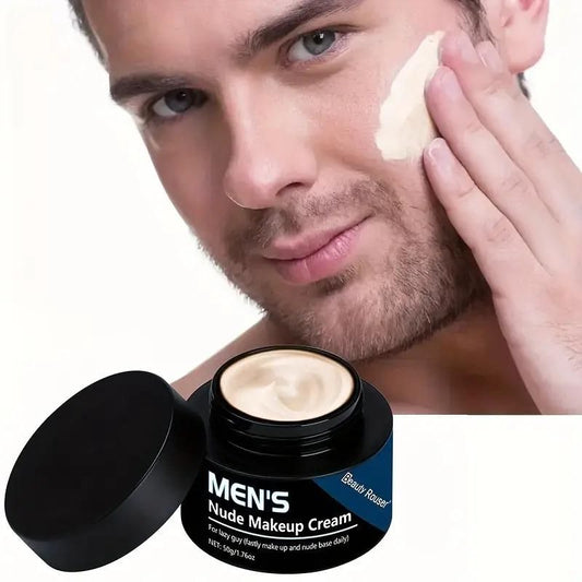 Men's Nude Makeup Cream 50gm – Natural Look, Lightweight Face Cream for All Skin Types, men's nude makeup cream, nude makeup cream for men, men's makeup cream for all skin types, natural nude cream for men, men’s face makeup cream, men’s daily makeup cream 50gm, lightweight makeup cream for men, makeup cream for men online India, best nude makeup cream for men, natural look cream for men, men’s grooming cream for even skin tone, men’s foundation cream, skin tone evening cream for men

