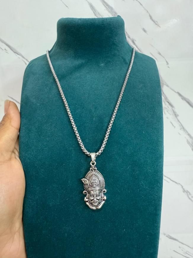khatu shyam maharaj pendant with chain for men stainless steel silver devotional locket, buy khatu shyam pendant necklace online india, silver devotional pendant for men khatu shyam, stainless steel chain with khatu shyam maharaj pendant, religious pendant necklace for men khatu shyam, men’s silver spiritual pendant khatu shyam locket, devotional khatu shyam pendant necklace stainless steel, silver chain khatu shyam pendant for men, men’s khatu shyam maharaj jewelry silver pendant, buy devotional pendant