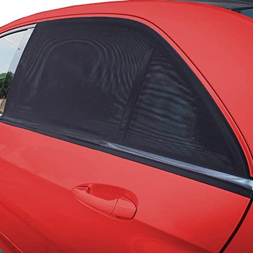  UV protection mesh curtain net for car windows, pack of 4 car side window sunshades, mesh sunshade pullover for vehicle windows, UV blocking car window curtain net, car side window sunshade pack of 4, universal fit mesh sunshade for car, car window sunshade net for UV protection, side window mesh curtain for cars, pack of 4 UV protection car window shades

