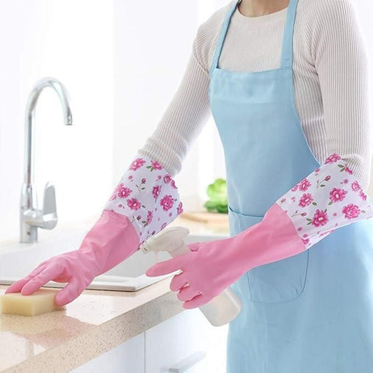 Multipurpose Waterproof Cleaning Gloves with Lining – Silicone PVC Reusable Household Gloves for Kitchen & Bathroom, multipurpose cleaning gloves, waterproof kitchen gloves, silicone gloves for cleaning, reusable cleaning gloves, gloves with inner lining, dishwashing gloves waterproof, pvc cleaning gloves, household cleaning gloves, gloves for bathroom cleaning, lined gloves for kitchen work

