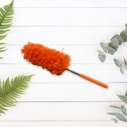microfiber feather duster, extendable cleaning duster, flexible head duster, washable telescope dust cleaner, high reach telescopic duster, multipurpose duster tool, electrostatic microfiber duster


