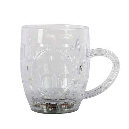 Rainbow LED glass cup with changing colors. LED glass cup, light up party mug, rainbow LED mug, flashing acrylic cup, color changing drinkware, LED drink glass, party beverage mug