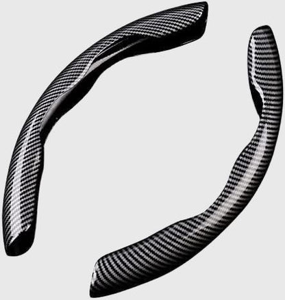  anti-slip durable steering wheel cover for car, carbon fiber style steering wheel grip, ABS textured car steering wheel cover, anti-slip grip cover for steering wheel random color, durable car accessory steering wheel cover, carbon fiber design steering wheel protector, ABS texture grip cover for vehicle steering, anti-slip steering wheel cover for cars, random color steering wheel grip cover
