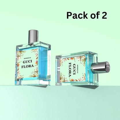 Inspired by Gucci Flora Eau De Parfum for Women 50ML | Long-Lasting Floral Fragrance | Elegant Luxury Perfume Pack of 2, gucci flora inspired perfume, floral perfume for women, long-lasting perfume for women, women’s perfume under 1000, luxury perfume for women, gucci flora dupe perfume, eau de parfum for women, affordable luxury perfume, elegant perfume for gifting, floral fragrance for daily wear, peony rose perfume, sandalwood vanilla perfume for women, gucci flora alternative India, designer inspired 