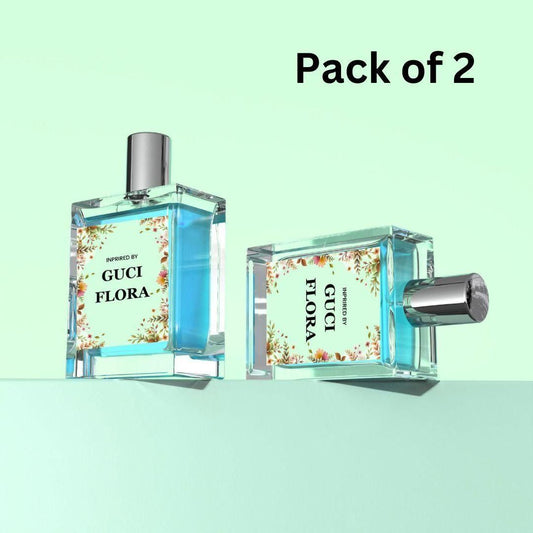 Inspired by Gucci Flora Eau De Parfum for Women 50ML | Long-Lasting Floral Fragrance | Elegant Luxury Perfume Pack of 2, gucci flora inspired perfume, floral perfume for women, long-lasting perfume for women, women’s perfume under 1000, luxury perfume for women, gucci flora dupe perfume, eau de parfum for women, affordable luxury perfume, elegant perfume for gifting, floral fragrance for daily wear, peony rose perfume, sandalwood vanilla perfume for women, gucci flora alternative India, designer inspired 