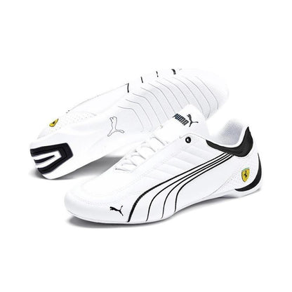 Men’s Driving Casual Shoes – White Synthetic Leather Lace-Up Sneakers | Stylish Lightweight Comfort Footwear for Daily Casual Wear (1 Pair)