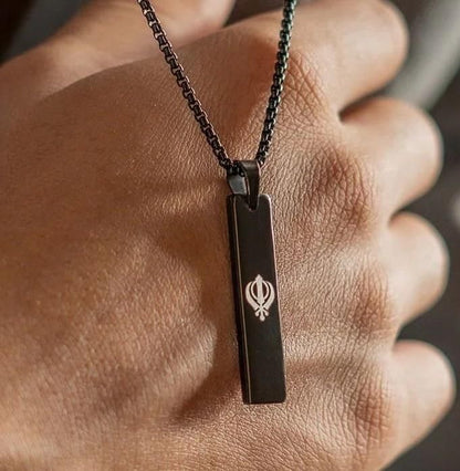 khanda spiritual mini tag chain for men sikh symbol pendant necklace, buy khanda pendant chain for men online india, men’s sikh spiritual necklace with khanda pendant, mini tag chain with sikh symbol pendant men, sikh religious jewelry pendant necklace men, spiritual khanda pendant necklace for men stainless steel, khanda pendant necklace men religious jewelry, men’s sikh pendant chain necklace spiritual jewelry, stainless steel khanda pendant chain men’s necklace, buy sikh symbol pendant chain for men 