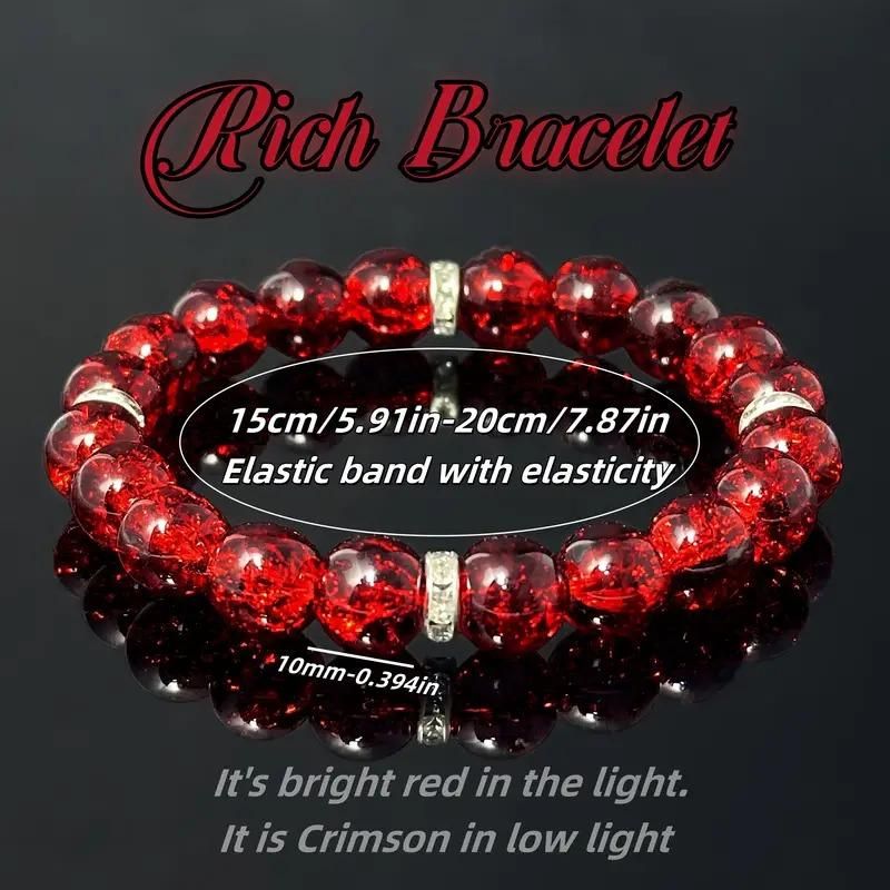 october birthstone bracelet pack of 2, good luck red crystal bracelet, men and women red crystal jewelry, red crystal birthstone bracelet october, pack of 2 red crystal bracelets, unisex red crystal wealth bracelet, october birthstone good luck jewelry, red crystal bracelet for luck men women, pack of two red crystal bracelets