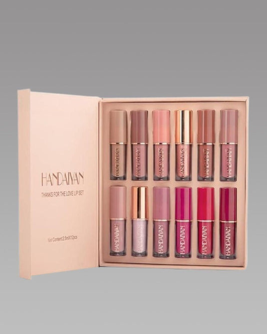 Velvet Matte Liquid Lipstick Set 12Pcs – Waterproof, Smudge Proof, Long-Lasting Multicolor Shades for Women, velvet matte liquid lipstick set, 12 pcs liquid lipstick combo, long-lasting matte liquid lipstick, waterproof smudge proof lipstick, multicolor lipstick set for women, liquid lipstick set online India, matte lipstick combo pack, non-transfer lipstick shades, best liquid lipstick for women, affordable matte lipstick set, lightweight matte lipstick, liquid lipstick with shiny finish, lipstick gift set