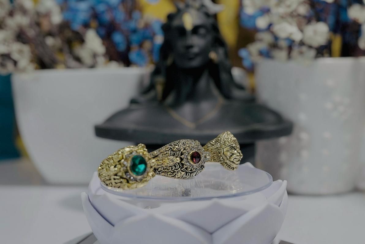 god rings for men and women, spiritual rings combo set for men, hindu god rings for daily wear, lord shiva ganesha hanuman ring set, unisex god rings in combo pack, divine rings for men and women india, stylish religious rings combo for men, hindu deity ring combo jewelry, metal god rings for spiritual wear