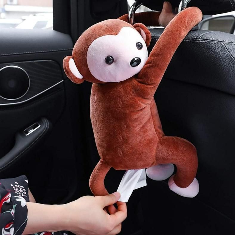 Monkey Tissue Holder | Cartoon Style Plush Tissue Box for Kids & Home Décor, monkey tissue holder, cartoon tissue holder, plush tissue holder, cute tissue box cover, animal shaped tissue holder, soft cotton tissue box, kids room tissue holder, decorative tissue holder for car, monkey shape tissue holder, tissue holder for kids, cartoon style tissue box, stuffed toy tissue holder, hanging monkey tissue box, fun tissue holder for living room, unique tissue holder for home

