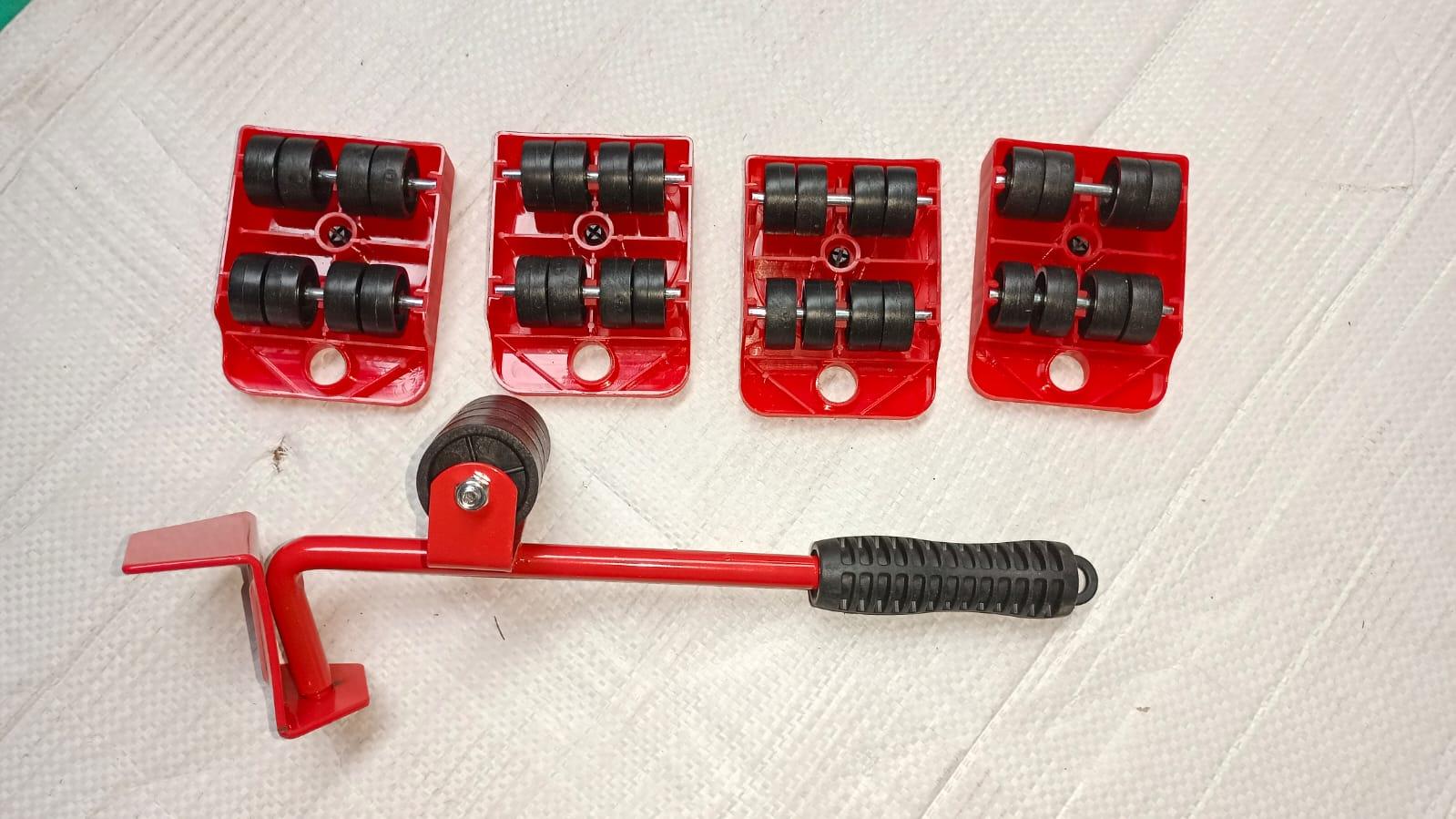 heavy duty furniture mover, furniture lifting tool set, stainless steel mover tools, furniture mover kit India, furniture moving accessories, furniture lifter for home, furniture mover tools with wheels, heavy weight furniture lifter, pack of 5 mover tools, furniture handling tools