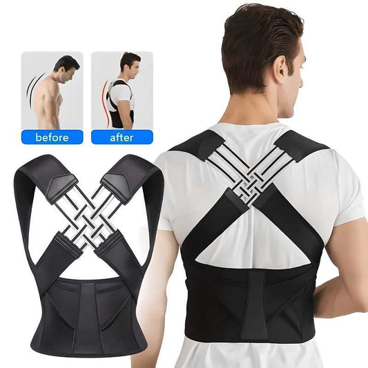 Adjustable Back Posture Corrector Belt for Men & Women – Pain Relief & Spine Alignment Support, back posture corrector, posture corrector belt, adjustable back support belt, posture correction belt for men and women, slouching posture support, upper back pain relief belt, best posture corrector for back pain, spine alignment support belt, back straightener for men, back brace for posture, posture corrector for sitting, posture support for office use, back pain support belt for adults, unisex back posture 