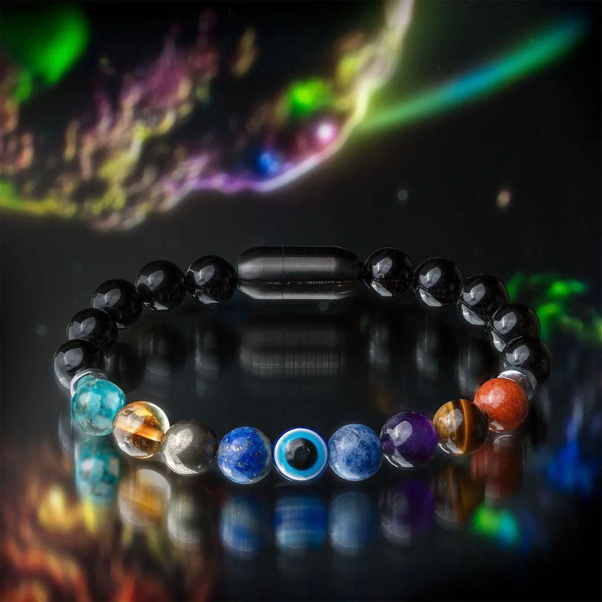 Super 9 Chakra Bracelet for Men & Women | Healing Crystal Stone Beaded Bracelet, 9 chakra bracelet, super chakra bracelet, healing crystal bracelet, chakra stone bracelet, 9 chakra energy bracelet, crystal bracelet for men and women, chakra balancing bracelet India, stone beaded bracelet, buy chakra bracelet online, spiritual bracelet for healing